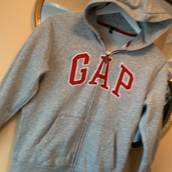 Kids Gap Gray Hoodie Sz L (10) Gap Kids - Picture 7 of 9
